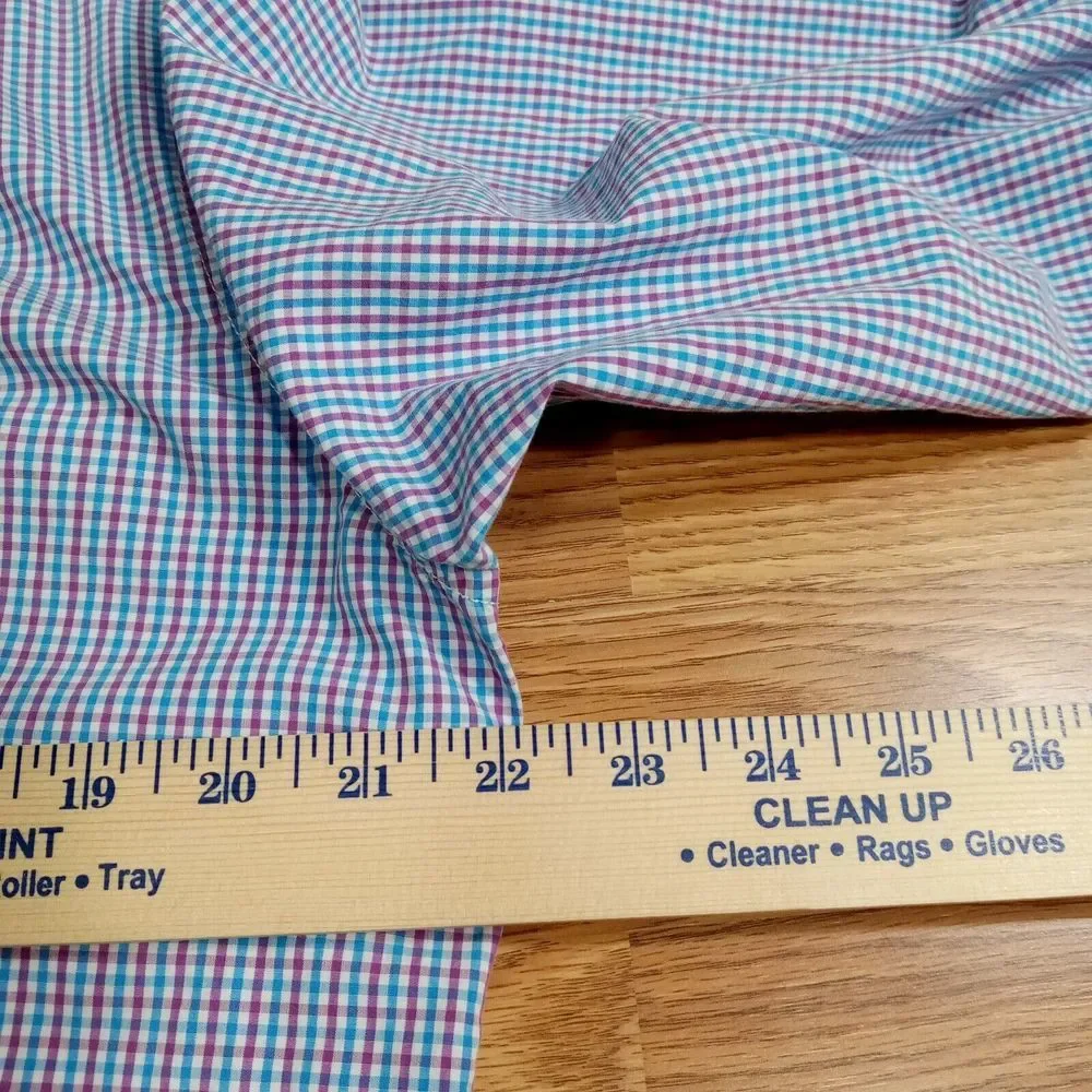 Banana‎ Republic Mens Shirt Sz L Long Sleeve Slim Fit Gingham Cotton Button Down